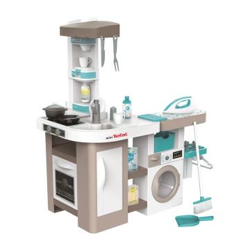 Bucatarie 2 in 1 cu sunete Smoby Tefal 36 piese