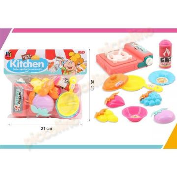 Set bucatarie cu aragaz cu butelie