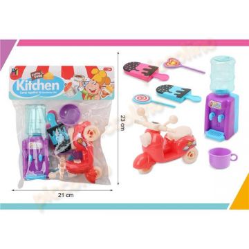 Set bucatarie cu dozator apa si scuter