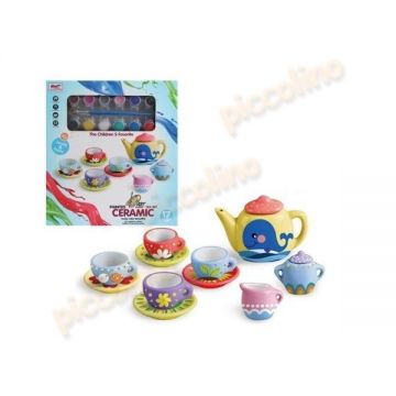 Set ceai de pictat ceramic 006