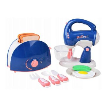 Set de joaca, Jokomisiada, Pentru bucatarie, Toaster, Mixer, Cu accesorii, 3 ani+, Multicolor