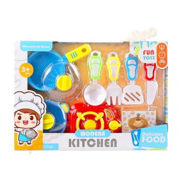 Set joaca bucatarie - Ustensile si aragaz 841