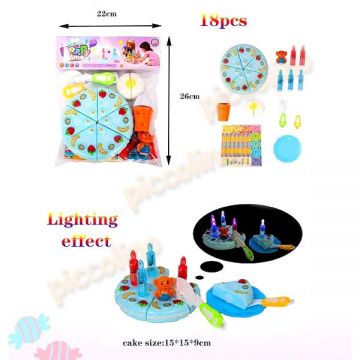 Tortulet feliat cu lumanari fosforescente 827