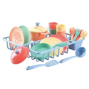 Set de joaca uscator de vase bucatarie PlayGo 23 piese