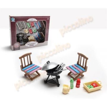 Set joaca - Barbeque cu 2 scaune