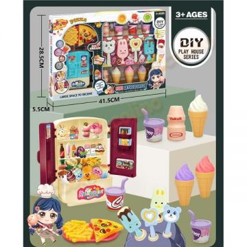 Set joaca cu pizza si inghetata