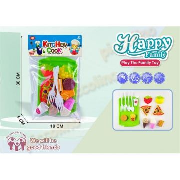 Set joaca pizza cu ustensile bucatarie