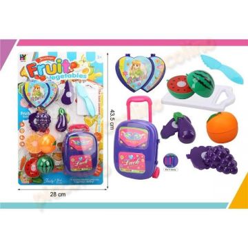 Set troler cu legume jumatati